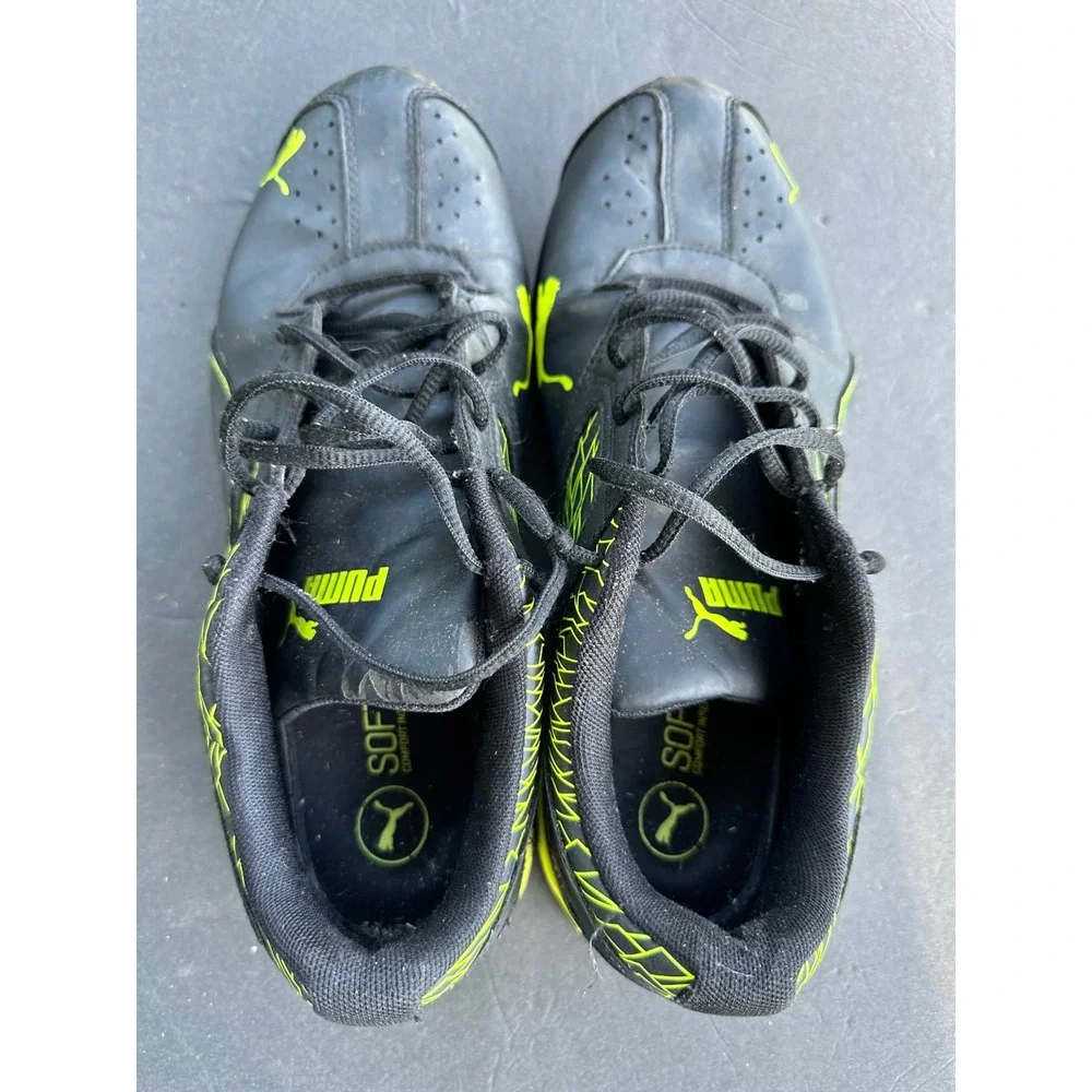 Puma Tazon 6 Fracture Mens Black Lime‎ Green Training Shoes 189875-05 Size 10